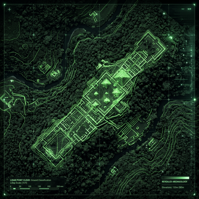 LiDAR Punktwolke Archäologie Deutschland